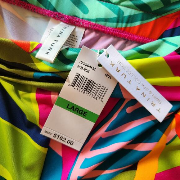 NWT $162 Trina Turk Rainforest Soft Jersey Swim Pants Size Medium and Large - Picture 8 of 11